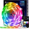 Amazon : $8.99 ($17.99) Pak LED Lights for Bedroom 6.6ft, Smart RGB+IC LED Strip Lights with App/Remote Control, Music Sync Color Changing Flexible LED Lights with 64 Scene Modes for Party, Home, Christmas, Halloween Decor