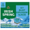 Amazon : $15.14 ($25.99)   Irish Spring Icy Blast Bar Soap for Men, Mens Soap, Smell Fresh and Clean 12 Hours, Men Bars Washing Hands Body, Mild Skin, Recyclable Carton, 24 Pack, 3.7 Oz