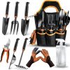 Amaon: $17.00 ($24.99) Garden Tool Set 10Pcs, Heavy Duty Gardening Tool Set, with Non-Slip Rubber Grip, Durable Garden Tools Organizer Handbag, Outdoor Hand Tools, Ideal Gardening Tool Kit Gifts for Women and Men