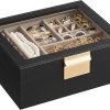 Amazon: $12.49 ($32.99) Jewelry Box w/ Glass Lid, 2-Layer