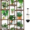Amazon: $21.99 ($38.99) 10 tiers Large Plant Rack Wood