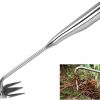 Amazon:6.49(12.99)Stainless Steel Multifunctional Weeder, Weeder Puller Stand Up, Hand Weeder Tool for Gardening with Long Handle, V-Shaped Light Duty Hand Weeder for Garden Yard Farm Weed Removal (Stainless Steel)