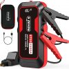 Amazon:$28.80 ($93.98)ET03 Car Jump Starter 2500A Jump Starter Battery Pack for Up to 8.0L Gas and 7.0L Diesel Engines, 74Wh Portable 12V Jump Box with USB Ports, LCD Display, Storage Case, and LED Light