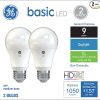 Amazon:$4.59 ($11.76)GE Basic LED Light Bulbs, 75 Watt, Daylight, A19 (2 Pack)