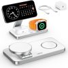 Amazon:$15.95 ($41.99)Foldable 3 in 1 Wireless Charging Station for Apple Compatible with Magsafe Charger Stand,Magnetic Wireless Charger Station for iPhone 16 15 14 13 12 Series,Airpods Pro,Apple Watch Ultra (White)