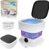 Amazon:$34.99 ($69.99)Mini Portable Washing Machine, 13L 60W Small Foldable Washer with Spin Dryer, Collapsible Luandry Washer, Compact Lavadora Portatil for Baby Clothes, Underwear, Travel Camping Apartments Purple