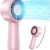 Amazon:$5.09 ($16.99)Portable Handheld Fan - Personal Hand Held Turbo Fan, USB-C Rechargeable Battery, 5-Speed Settings, Lanyard Included, Mini Pocket Fans for Women, Men, Makeup, Travel, Office, Outdoor Use