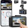 Amazon:$44.99 ($89.99)4K Dash Cam Front and Rear, Free 64GB Card, Built-in 5G WiFi GPS Car Camera, 3'' Touch Screen Voice Control Driving Recorder, WDR Night Vision, Parking Mode G-Sensor Loop Recording (D24)