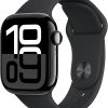 Amazon:$329.00 ($399.00)Apple Watch Series 10 [GPS 42mm case] Smartwatch with Jet Black Aluminium Case with Black Sport Band - S/M. Fitness Tracker, ECG App, Always-On Retina Display, Water Resistant