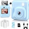 Amazon:$14.99 ($31.99)Kids Camera Instant Print, Dual-Lens 48MP Digital Camera for Christmas Birthday Gifts, 1080P Selfie Instant Cameras for Kids with 32GB Card, Instant Print Digital Camera for Girls Boys-Blue