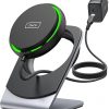 Amazon:$13.49 ($26.99)INIU for Magsafe Charger, 15W Fast Charging Magnetic Wireless Charger Stand, Travel Essential Wireless Charging Station with Sleep-Friendly Adaptive Light, for iPhone 16/15/14/13/12 Series, Airpods
