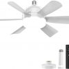 Amazon : $17.49 ($39.99) Ceiling Fans with Lights,18'' Low Profile Ceiling Fan with Lights Remote Control, Socket Fan Lighting & Ceiling Fans, Indoor/Outdoor Ceiling Fan with Lights Flush Mount, (white)