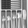 Amazon:$33.99 ($39.99)49-Piece Silverware Set with Organizer, Heavy Duty Stainless Steel Flatware for 8, Cutlery Utensil Sets with Steak Knives, Rust-proof, Mirror Polished, Dishwasher Safe