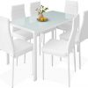 Amazon:  $199.99 ($399.99) 7-Piece Glass Dining Set, Modern Kitchen Table Furniture