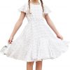 Amazon:  $13.49 ($29.99) Girls Girly Dress Swiss Dot Ruffle Short Sleeve