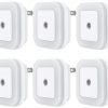 Amazon : $5.99 ($9.99) Uigos LED Night Light Lamp with Smart Sensor Dusk to Dawn Sensor, Daylight White, 0.5W Plug-in, 6-Pack