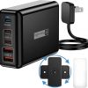 Amazon: $12.49 ($24.99) Fast Charger USB C 100W, 5 Ports Charging Blocks