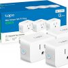 Amazon : $20.33 ($25.99)   TP-Link Tapo Matter Supported Smart Plug Mini, Compact Design, 15A/1800W Max, Super Easy Setup, Works with Apple Home, Alexa & Google Home, UL Certified, 2.4G Wi-Fi Only, White, Tapo P125M(3-Pack)