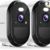 Amazon : $49.99 ($199.99) 2K Security Cameras Wireless Outdoor, WiFi Battery Powered Indoor Camera for Home Security with AI Motion Detection, Spotlight, 2-Way Talk, Siren, IP65, Cloud/SD Storage - 2 Cameras
