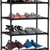 Amazon : $14.53 ($29.99)  FIDUCIAL HOME 10 Tiers Shoe Rack 20-25 Pairs Sturdy Shoe Shelf