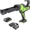 Amazon : $69.99 ($149.99)  Greenworks 24V Cordless Caulk Gun 6-Speed Anti-Dripping with 2Ah Battery and Changer