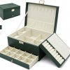 Amazon: $16.49 ($32.99)  Jewelry Box Organizers for Women Girls, 3 Layers Large Leather Jewels Storage Case