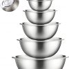 Amazon: $14.99 ($19.99) 6pcs Stainless Steel Mixing Bowls Set