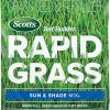 Amazon : $23.67 ($43.99)  Scotts Turf Builder Rapid Grass Sun & Shade Mix, Combination Seed and Fertilizer, Grows Green Grass in Just Weeks, 5.6 lbs