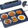 Amazon : $18.95 ($47.59) Electric Warming Mat for Food, Electric Warming Tray with 3 Adjustable Temperature Modes, Rollable & Portable Food Warmer, Auto Shut-Off, Silicone Heating Mat for Parties Buffet, Gatherings