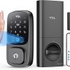 Amazon : $69.99 ($169.99)  TCL D1 Pro Palm Vein Smart Lock, Keyless Entry Door Lock, Upgraded Rechargeable Battery, Front Door Smart deadboalt, App Remote Control, Auto-Lock, Waterproof, Works with Alexa