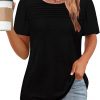Amazon:  $6.99 ($19.99) Women Summer Tops Pleated Puff Short Sleeve