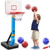Amazon : $15.99 ($59.99)  HopeRock Toddler Basketball Hoop, Pool Basketball Hoop for Kids 2-8, Height Adjustable Indoor Outdoor Mini Basketball Hoop with 4 Balls, Basketball Toys Gifts for 2 3 4 5 6 7 8 Years Old Boys Girls
