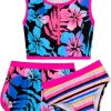 Amazon: $9.99 ($19.99)  Girls Swimsuit 3 Piece Tankini Bathing Suit Set
