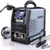 Amazon : $64.99 ($168.99) 140A MIG Welder, 110V Flux Core MIG Welder/Stick/Lift TIG 3 in 1 Welding Machine with Large LED Digital Display, IGBT Inverter Portable Gasless Welder with Welding Gun and Flux Core Wire