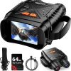 Amazon : $58.49 ($129.99)  Night Vision Goggles, Night Vision Binoculars for Adults, HD Screen Thermal Binoculars with 64GB TF Card for Photos and Videos, Perfect for Outdoor Hunting Camping and Wildlife Observation