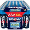 Amazon : $12.91 ($23.70)  Rayovac AAA Batteries, Alkaline Triple A Batteries (60 Battery Count)