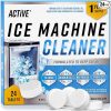 Amazon : $17.95 ($19.95) ACTIVE Ice Machine Cleaner Maker Descaler - 24 Clean Tablets Compatible with Frigidaire, Opal, GE Profile, Kitchenaid, Nickel Safe Scale Remover for Countertop, Nugget Ice Makers - Bulk 1 Year Supply