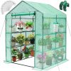 Amazon : $69.99 ($89.99) Greengro Greenhouse, 57 x 57 x 76'' Greenhouses for Outdoors, Durable Green House Kit with Window, Thicken PE Cover, 3 Tiers 8 Shelves, Heavy Duty Walk in Green Houses for Indoor Backyard Outside