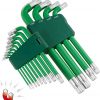 Amazon : $42.20 ($94.99)   Powerbuilt 13 Piece Tamper Star Jumbo Long Point Magnetic Hex Key Wrench, Allen Hex Key Wrench, T10- T80-941643