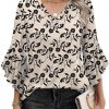 Amazon: $8.99 ($19.99)  Womens Tops V Neck Tshirts Shirts w/ Flared Sleeve