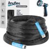 Amazon : $20.49 ($40.99)  Aunfles 50FT Garden Hose - Flexible Water Hose with 10 Spray Nozzle, Lightweight Design, Easy Storage, Leak-Proof, Compact, Portable, Car Wash for Yard (Black)