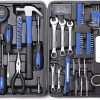 Amazon : $34.99 ($39.99)  CARTMAN 148Piece Tool Set General Household Hand Tool Kit with Plastic Toolbox Storage Case Blue