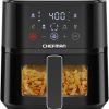 Amazon:$61.98 ($61.98)Chefman Air Fryer – 4 QT Compact Airfryer for Quick & Easy Meals, Features Hi-Fry Technology for Extra Crisp, Easy-View Window, Touch Controls with 4 Presets, Nonstick & Dishwasher Safe Basket - Black