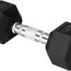 Amazon:$13.66 ($24.21)Yes4All Chrome Grip Encased Hex Dumbbells – Hand Weights With Anti-Slip 5-50 LBS Single