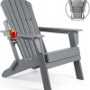 Amazon:$71.99 ($119.99)FUNBERRY Folding Adirondack Chair, All Weather HDPE Fire Pit Chairs with Cup Holder for Outdoor