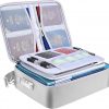 Amazon:$20.99 ($29.99)BALEINE Fireproof Document Box with Lock, Portable Fireproof Document Bag Waterproof Fire Proof File Boxes for Documents, File Organizer Box for Important Paperwork (Silver,