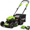 Amazon :$392.15 ($449.95)Greenworks 40V 21'' Brushless Cordless (Self-Propelled) Lawn Mower (75+ Compatible Tools), 5.0Ah Battery and Charger Included