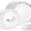 Amazon:$49.99 ($79.99)Corelle Vitrelle Hello Kitty 12-PC Dinnerware Set, Service for 3, Triple Layered Glass, Anti-Chip Durable Lightweight Plate and Bowl Set