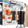 Amazon :$15.29 ($29.99)Blow Torch, Professional Kitchen Cooking Torch with Lock Adjustable Flame Refillable Mini Blow Torch Lighter for BBQ, Baking, Brulee Creme, Crafts and Soldering (Butane Gas Excluded)