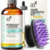 Amazon:$9.99 (Reg $15.99)ArtNaturals Organic Rosemary & Castor Hair Growth Oil + Scalp Massager Set – Hair Styling Oils